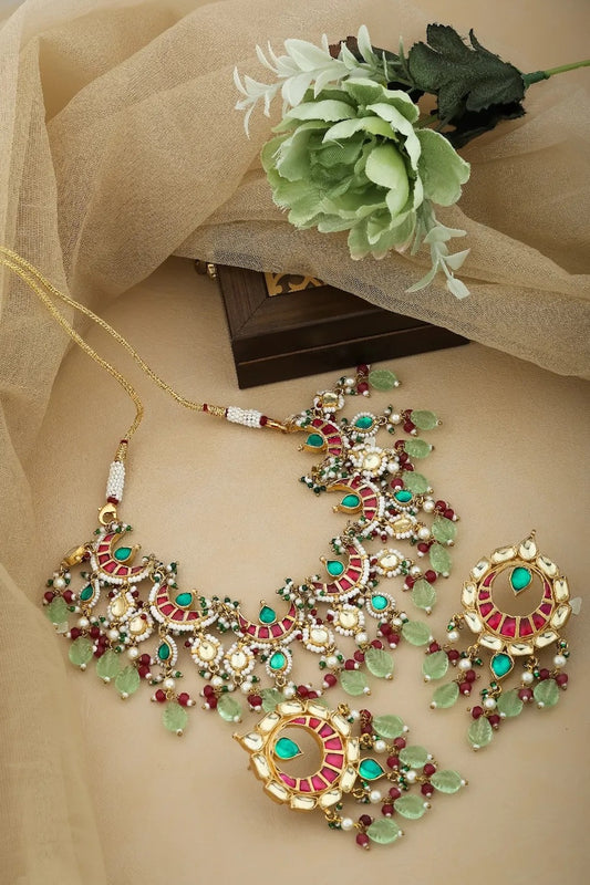 kundan choker necklace set
