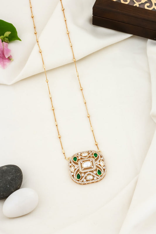 moissanite kundan necklace