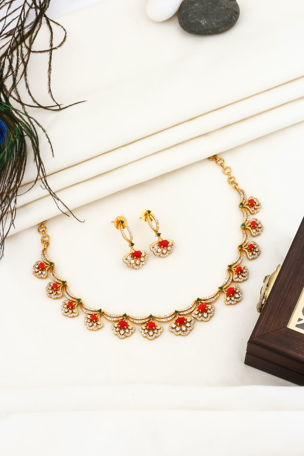 coral necklace