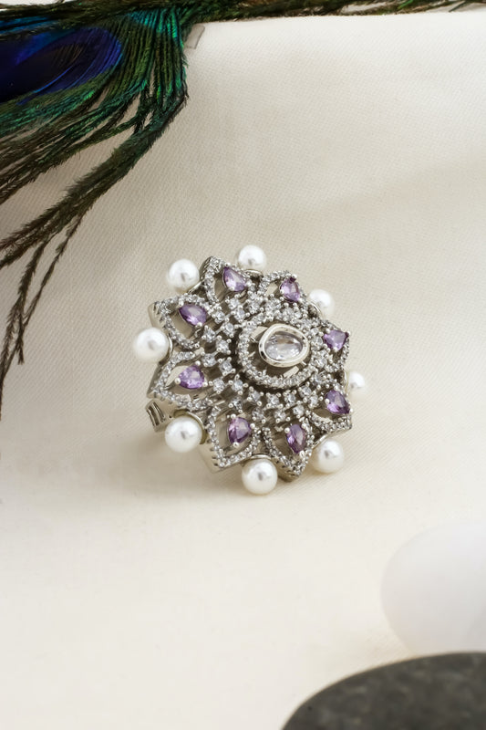 silver polish finger ring