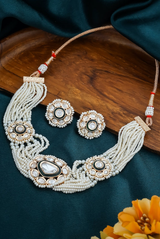 Jadau choker necklace