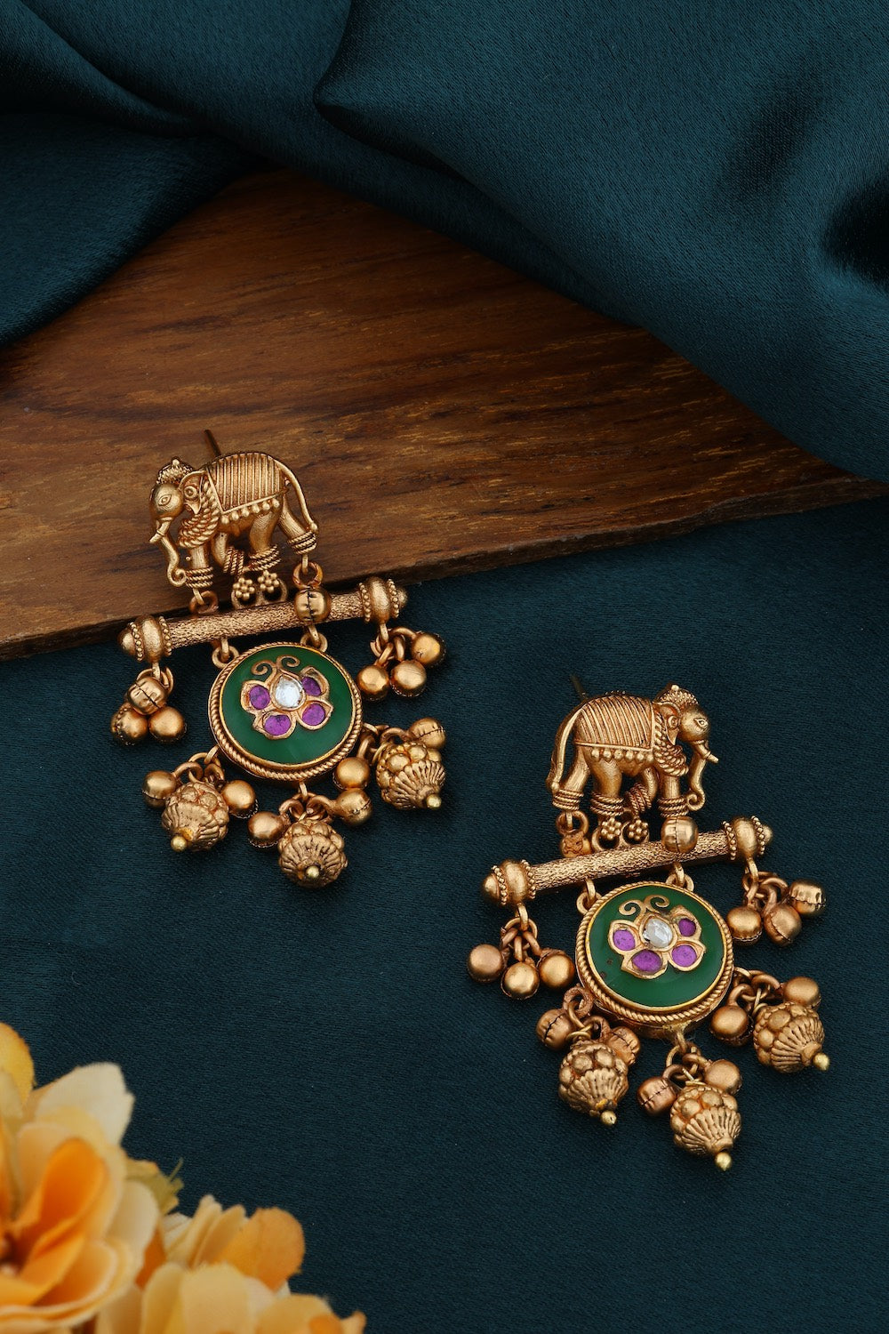 elephant rajwada earrings