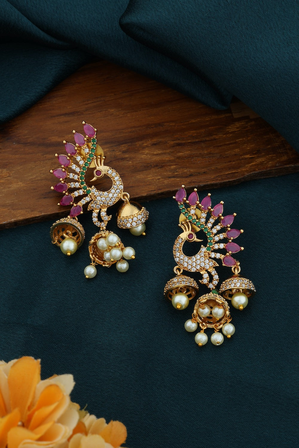 peacock studs