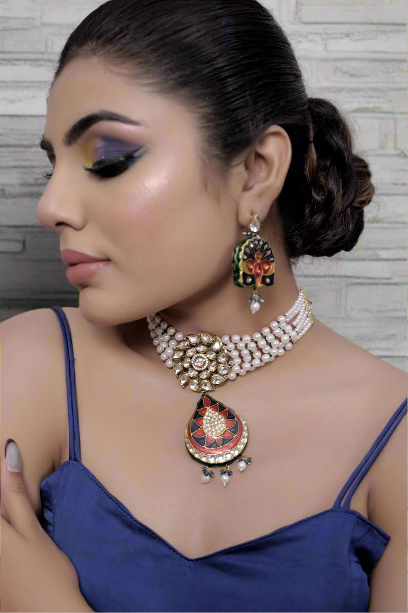 peacock meenkari