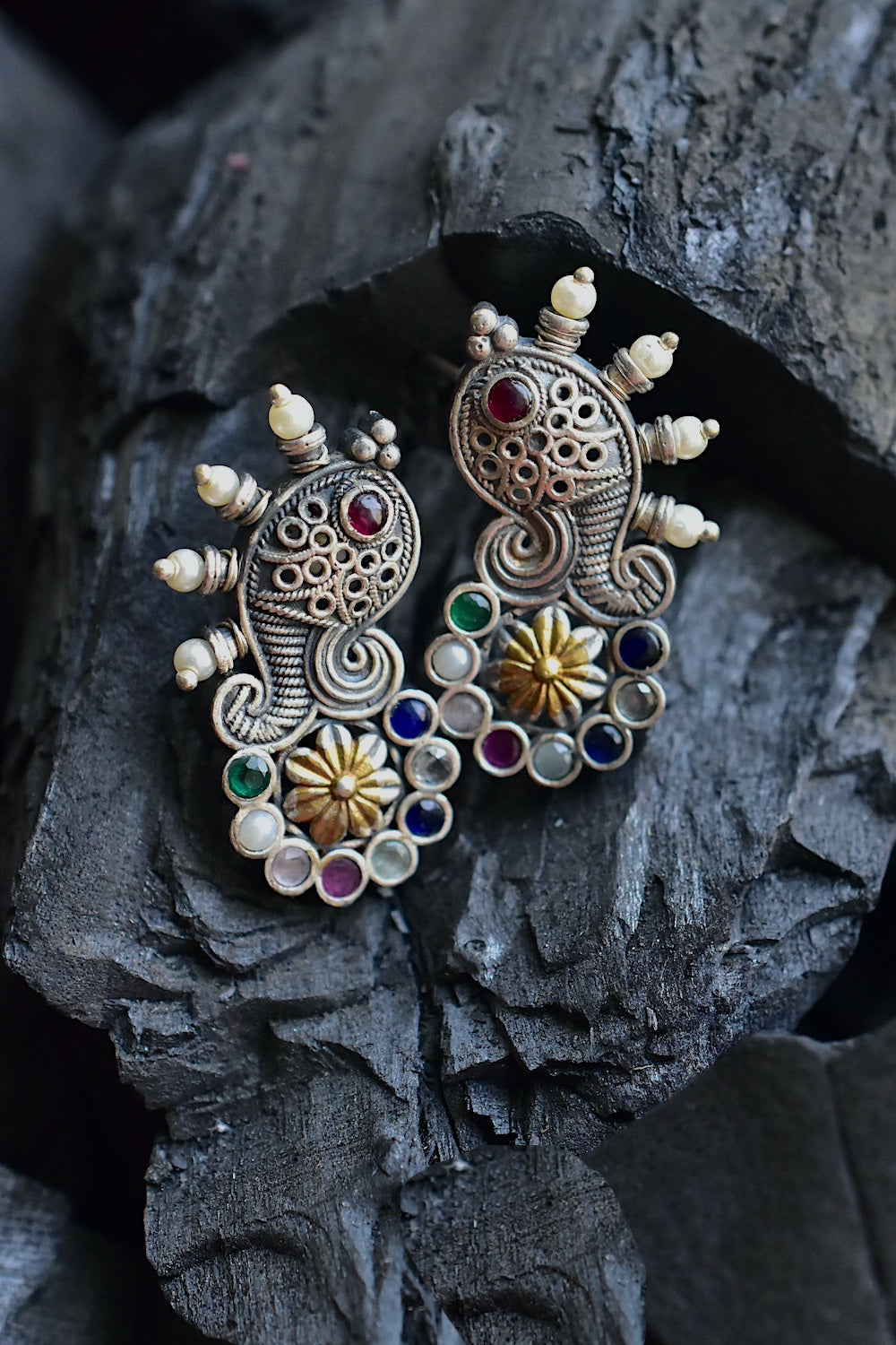 navratna earrings