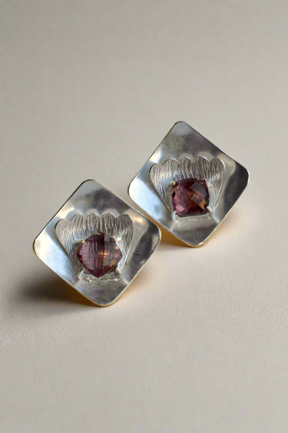 matte silver unique shaped