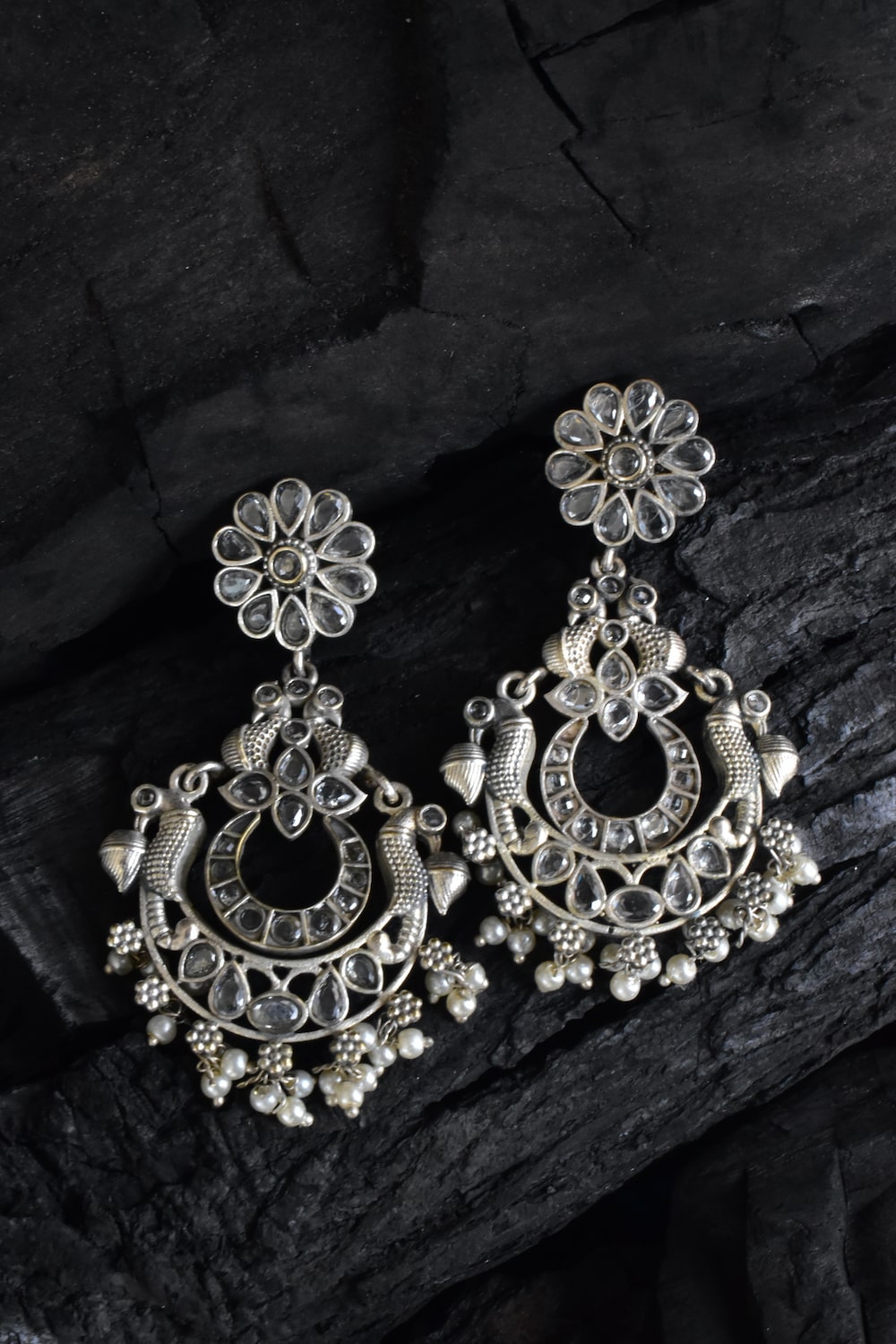 tribal drop earrings