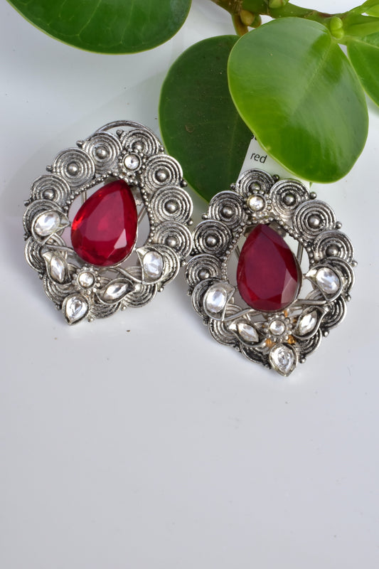 silver polish earrings