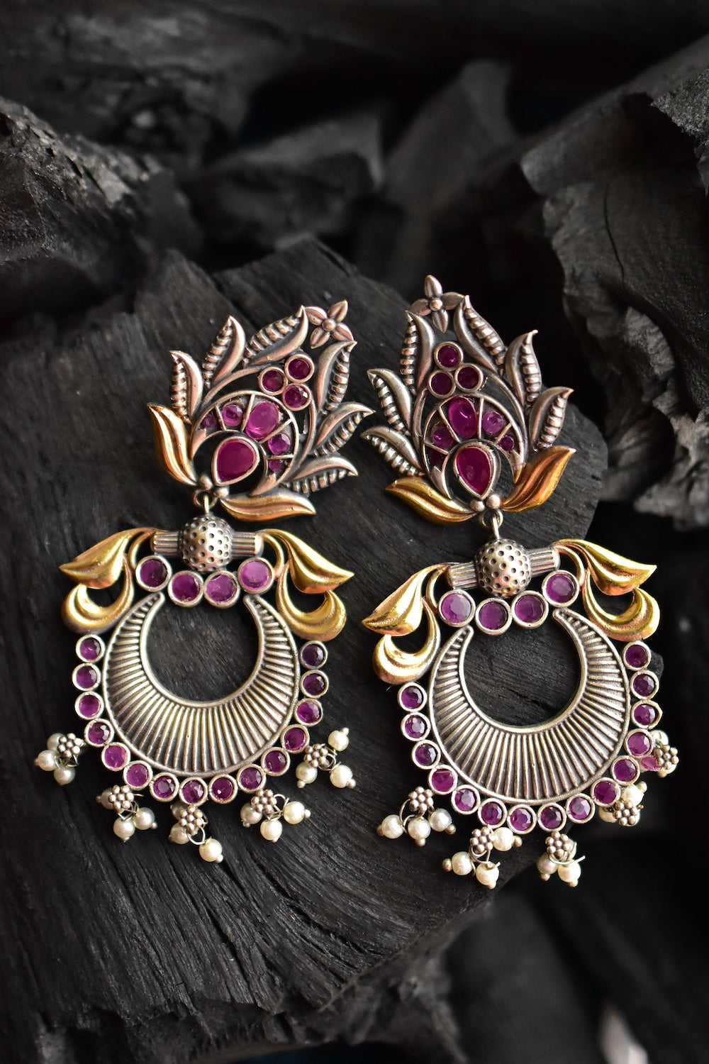 ruby earrings