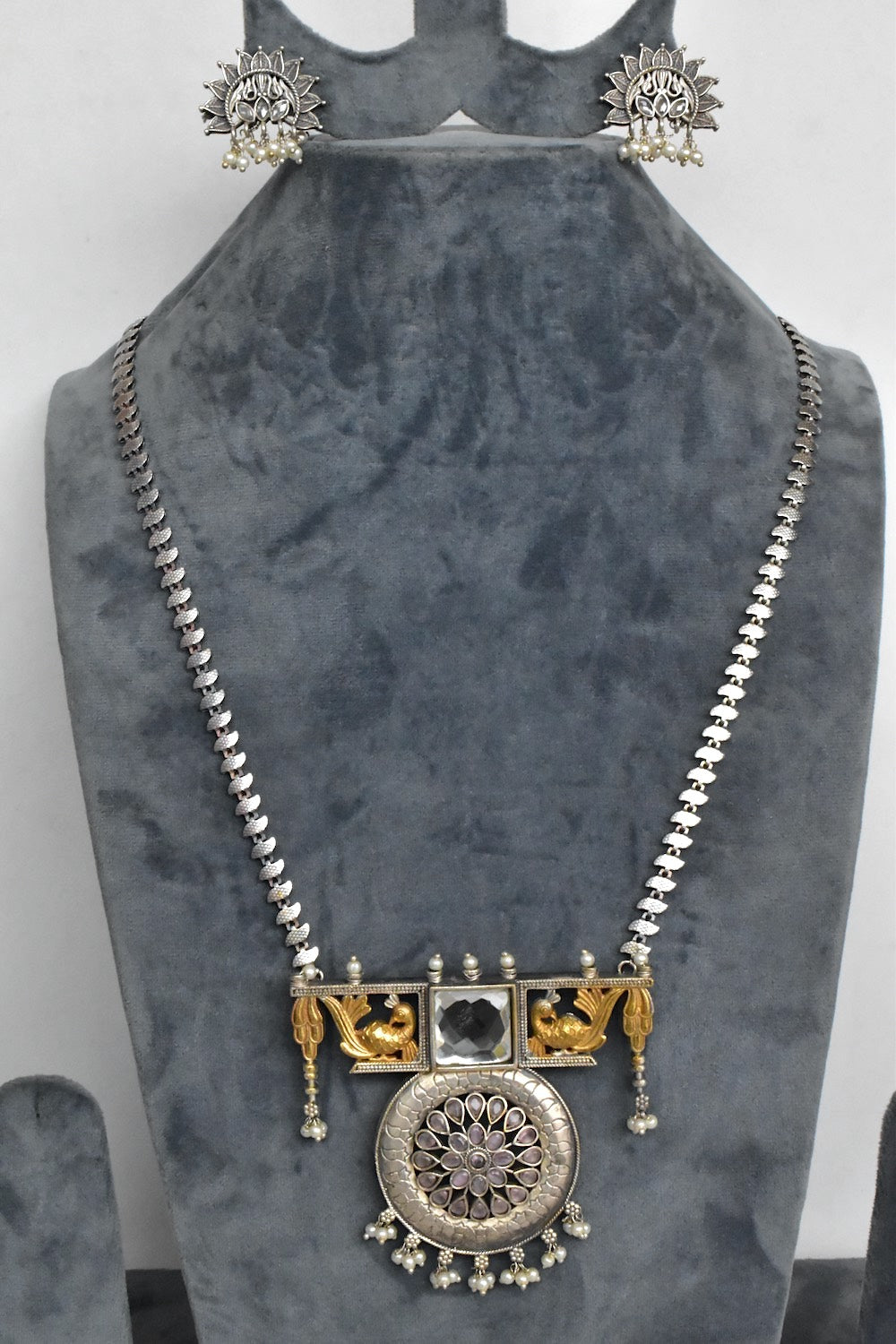 navratri long necklace set