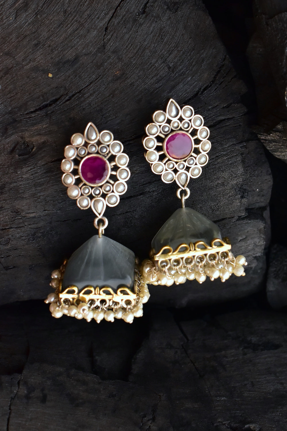 tribal jhumka earrings