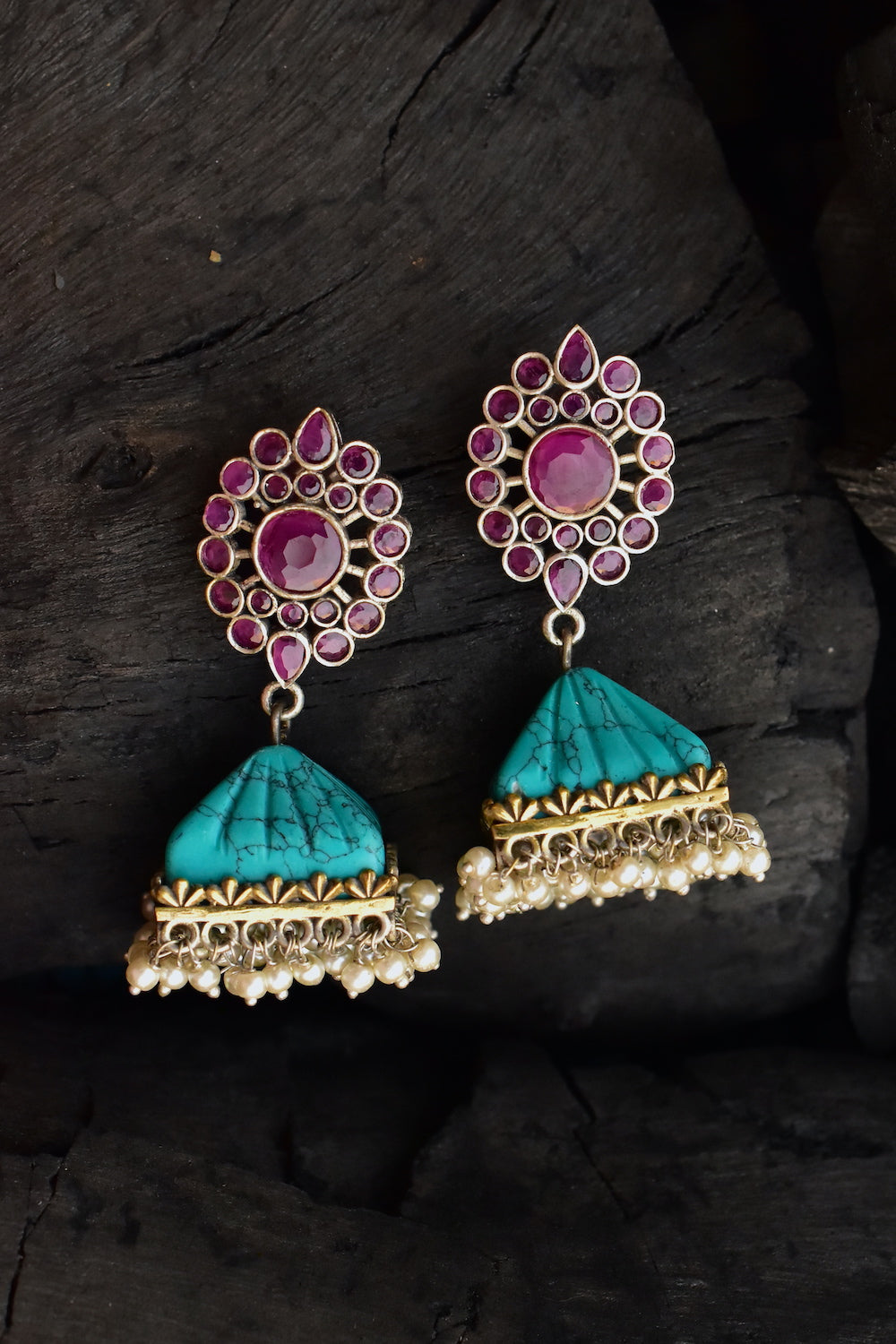 ruby earrings