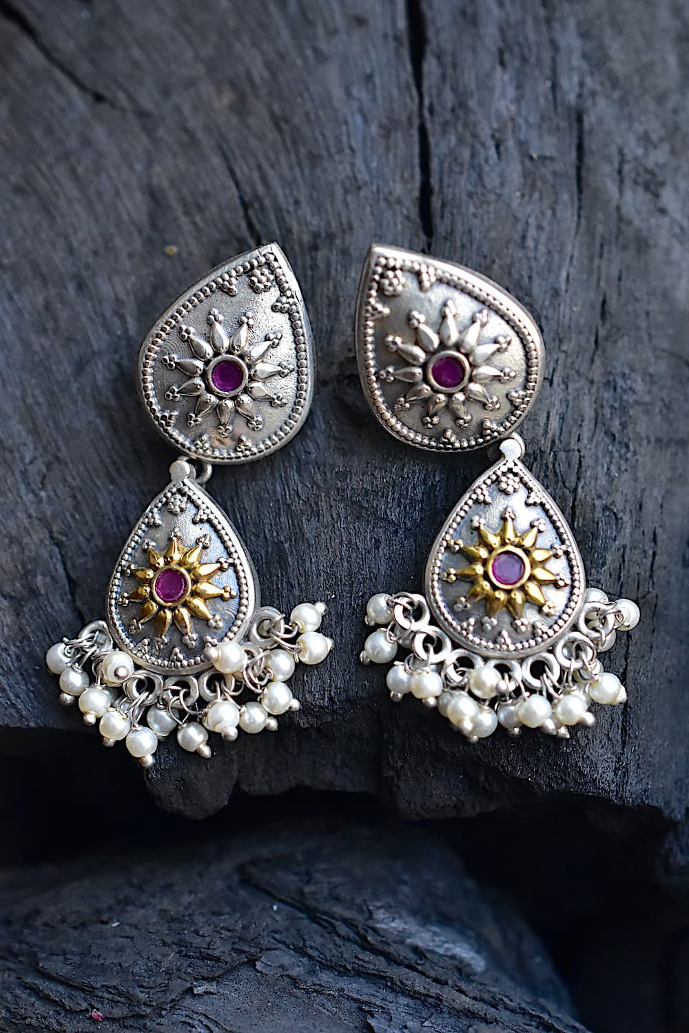 ruby earrings