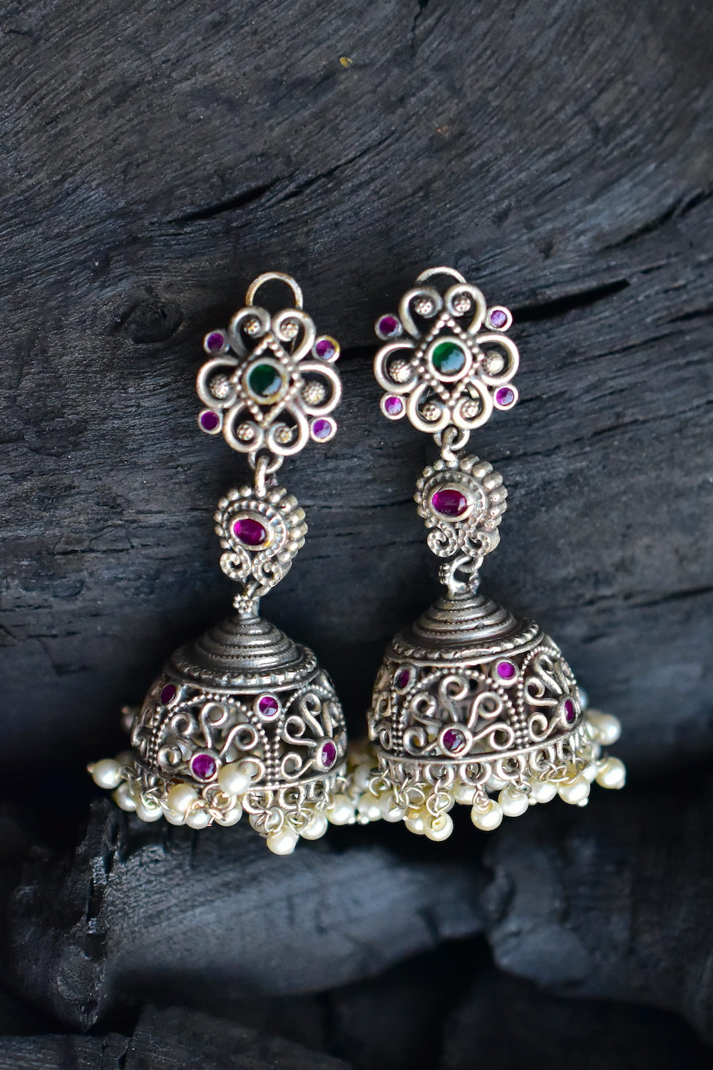 Tribal jhumka earrings trje230520