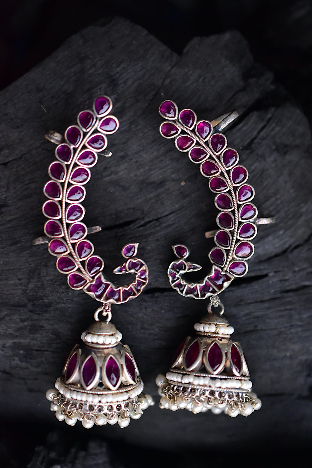 ruby earrings