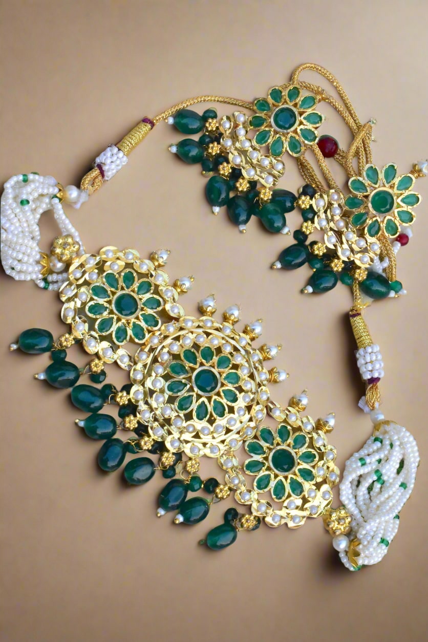 emerald nizami choker set