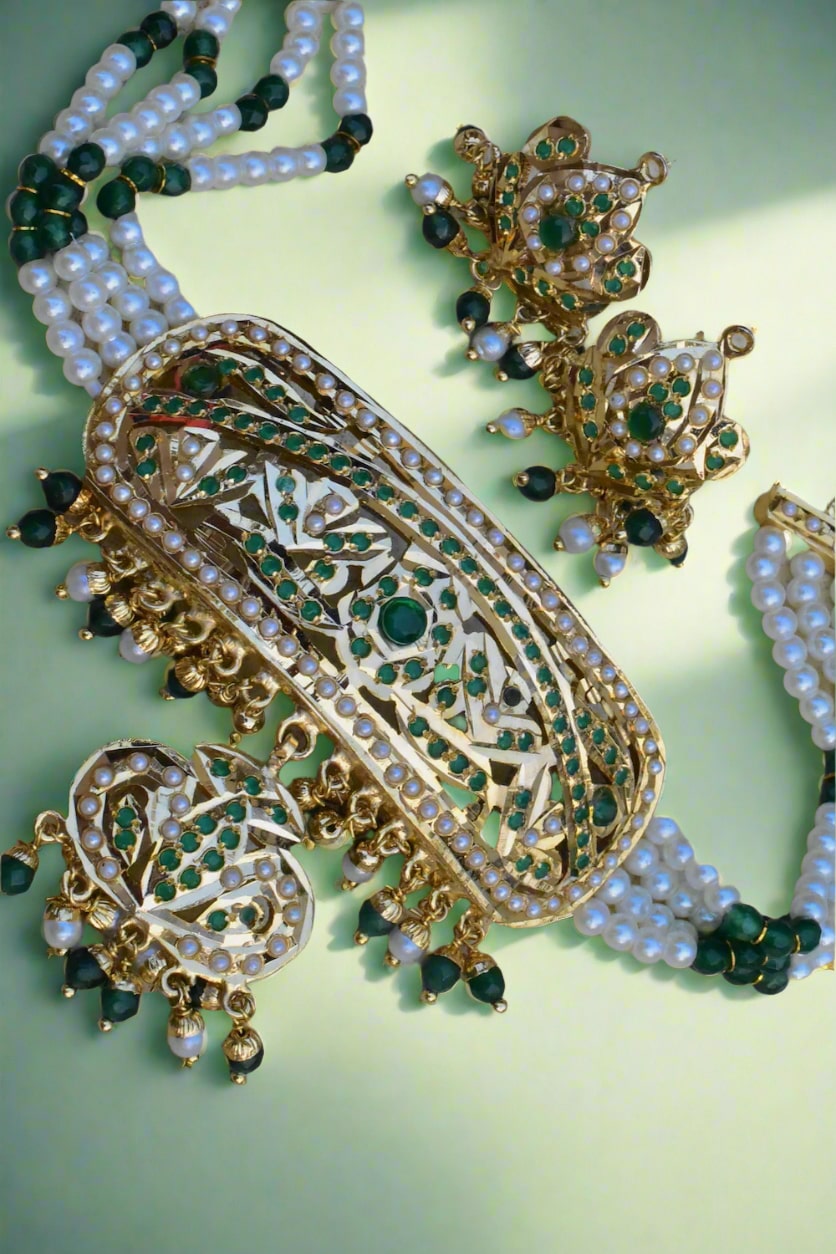 Hyderabad Jadau necklace set