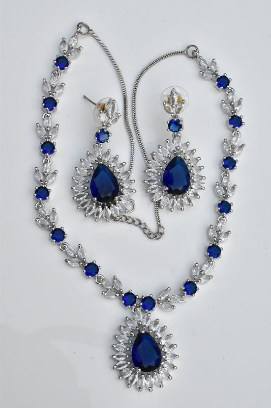 ad silver polish necklace set