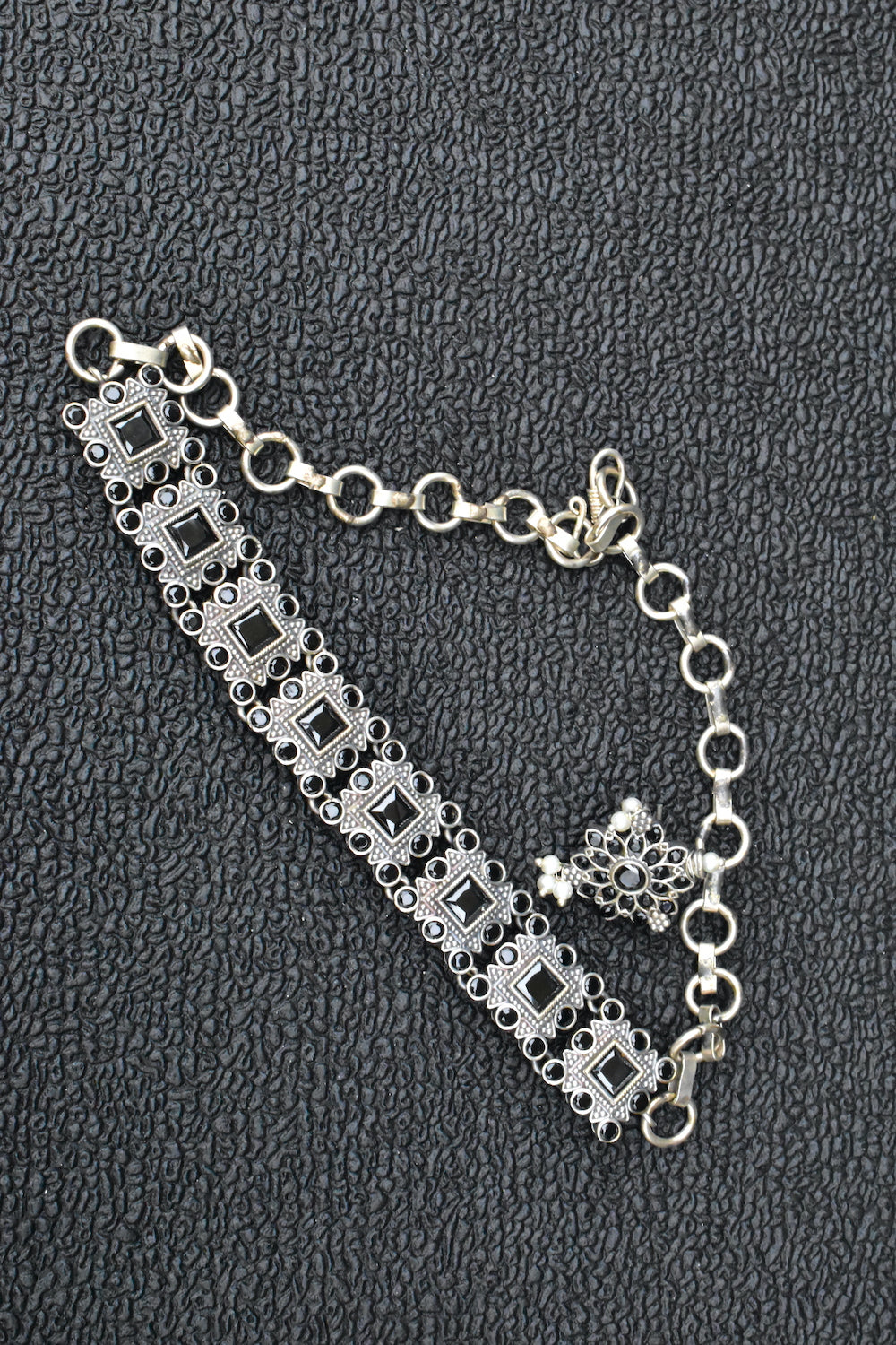 stone studded choker