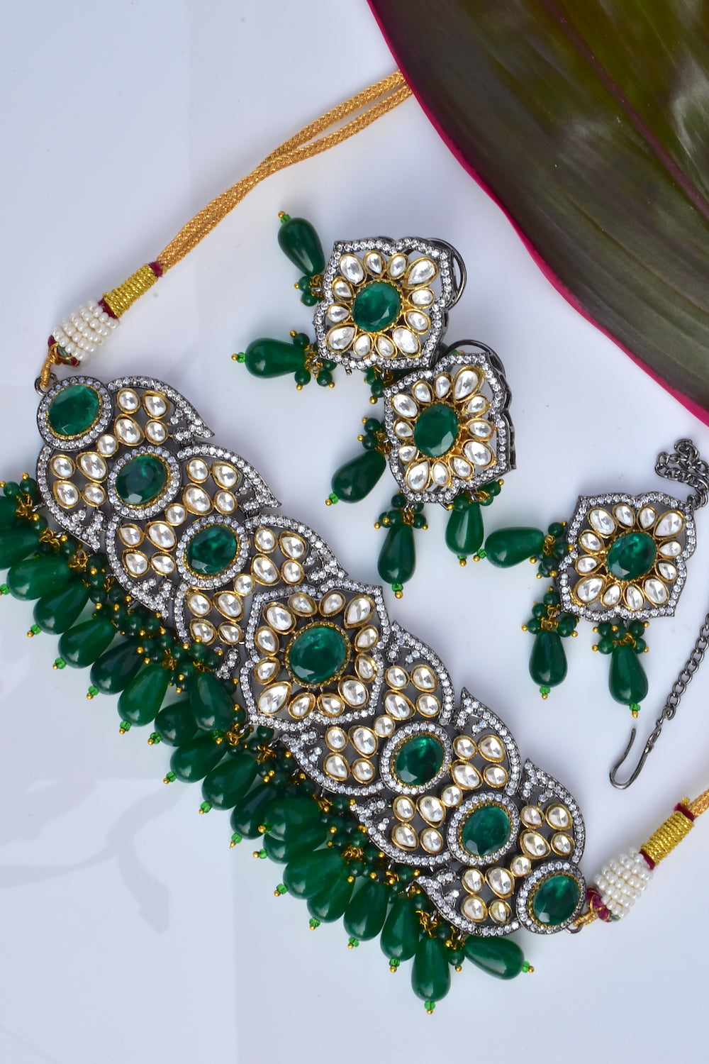 kundan choker necklace set