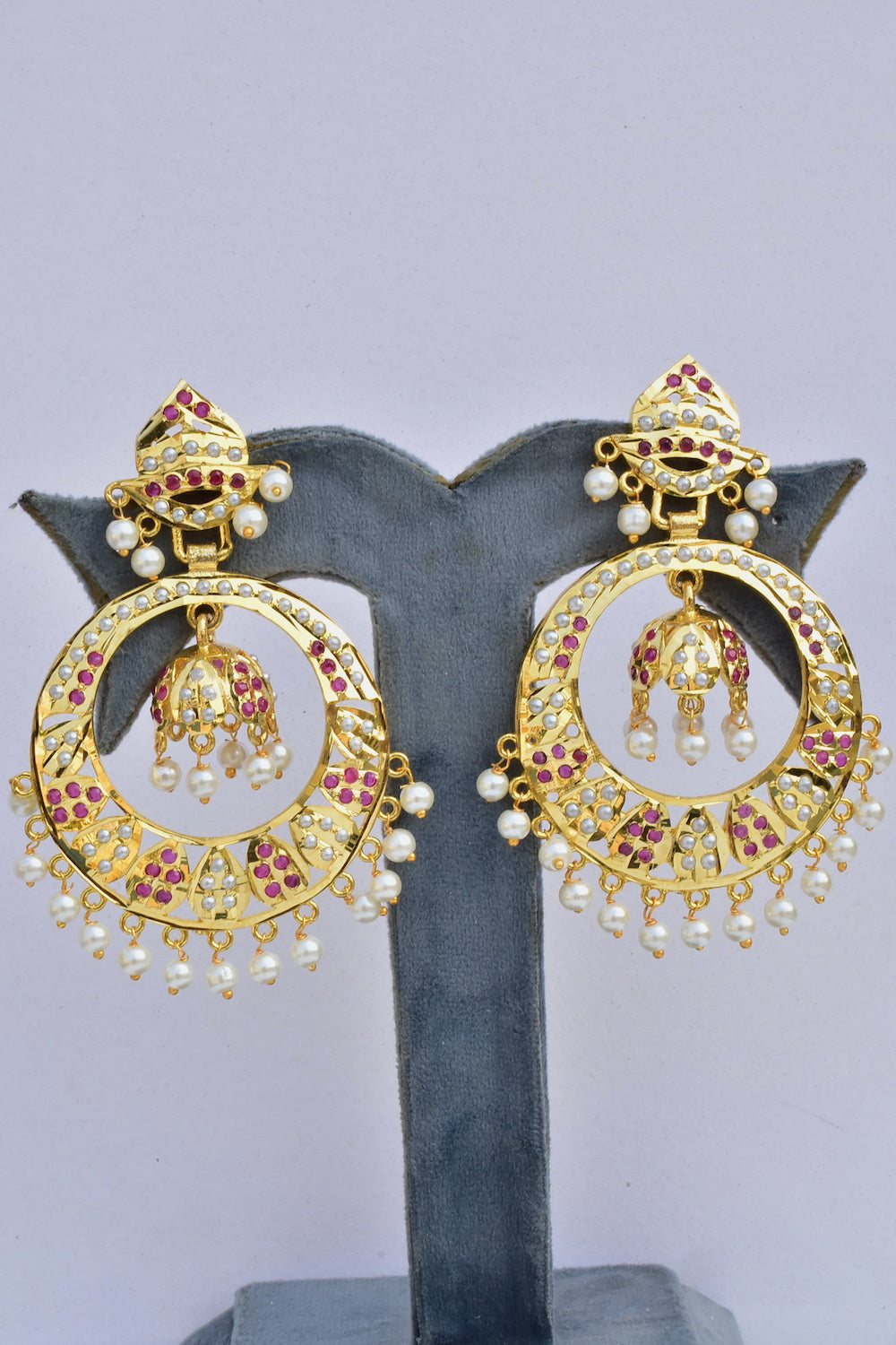 Hyderabadi chandbali earrings