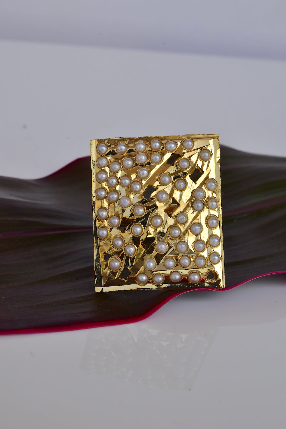 kundan finger ring