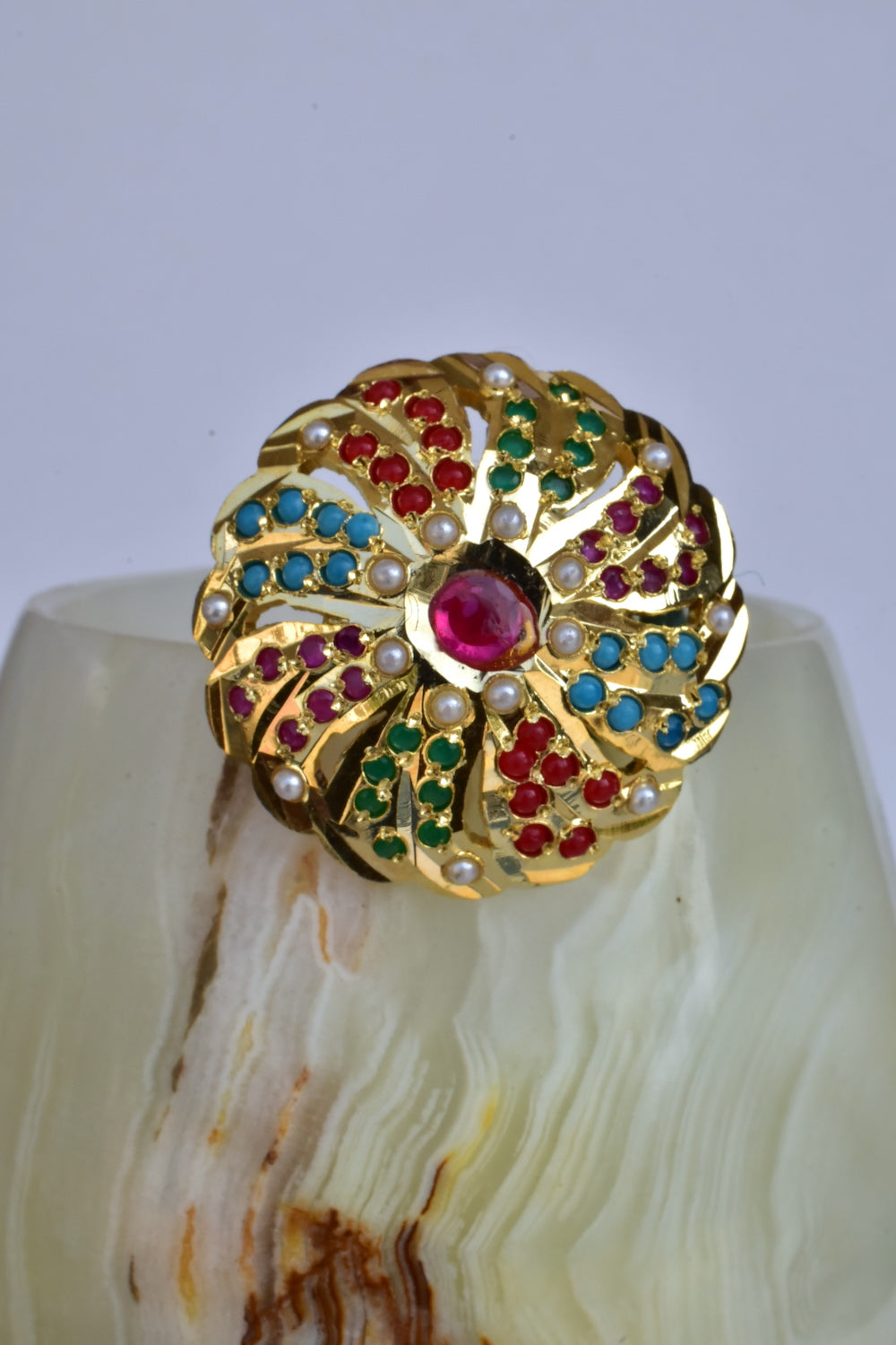 Jadau Kundan finger ring hjkfr230920