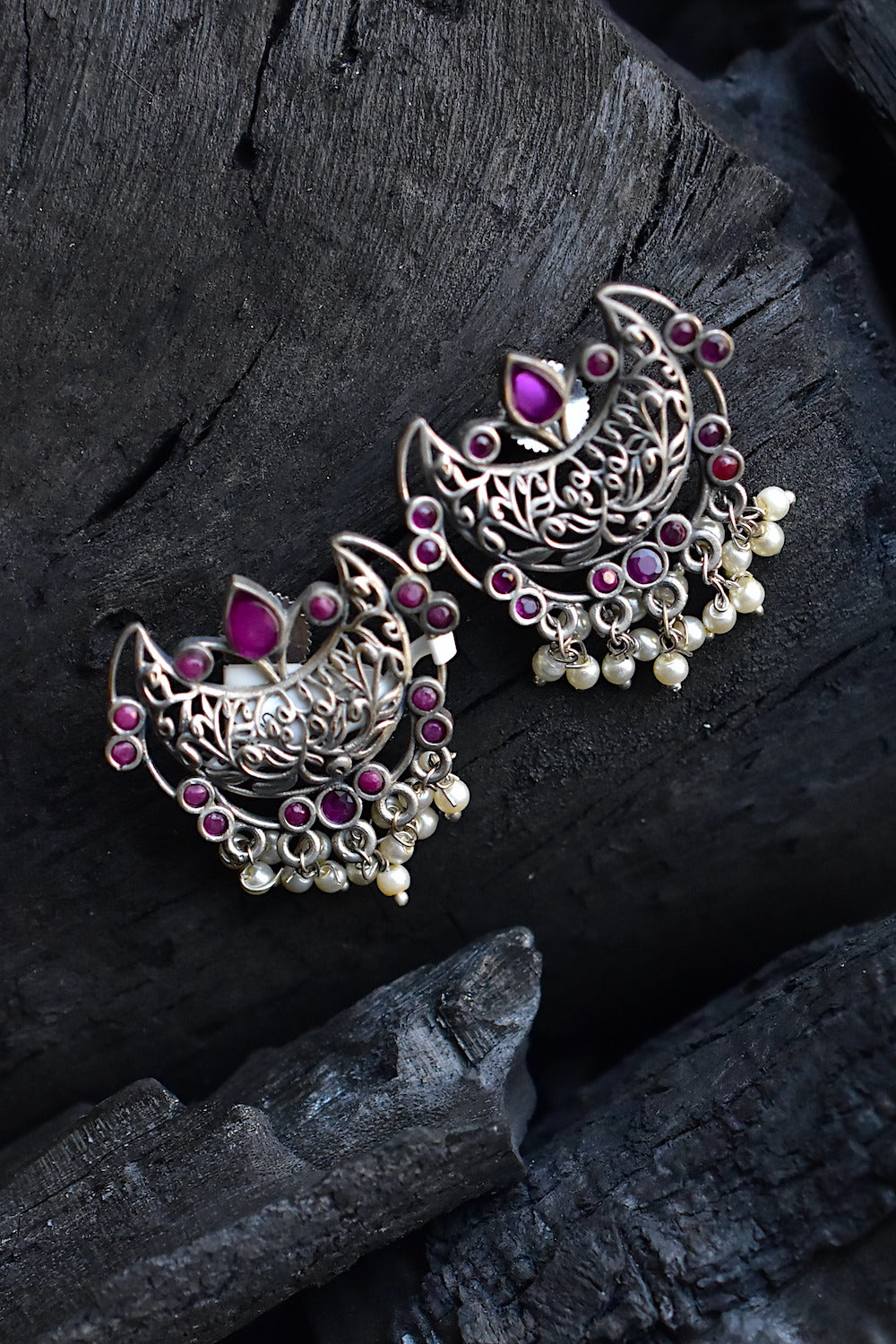 ruby stud earrings