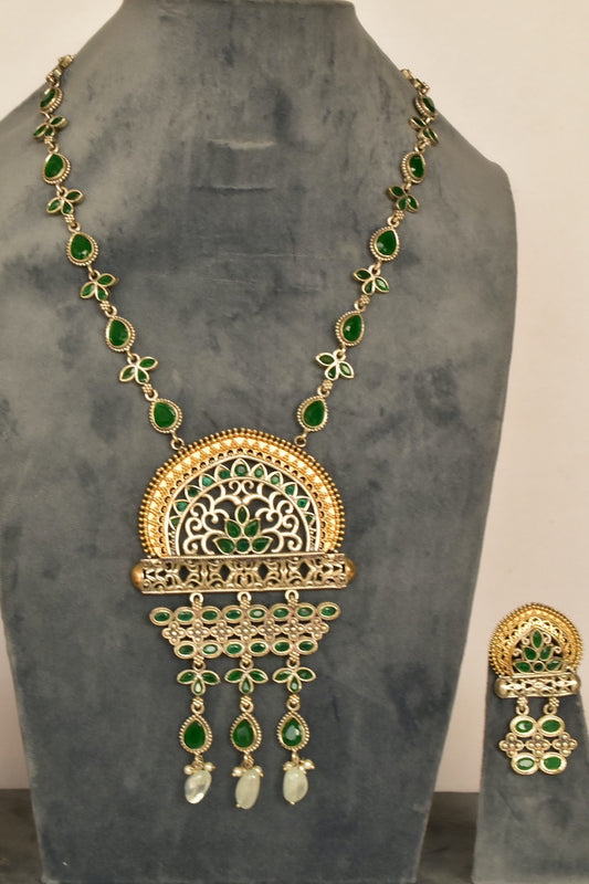 tribal long necklace set