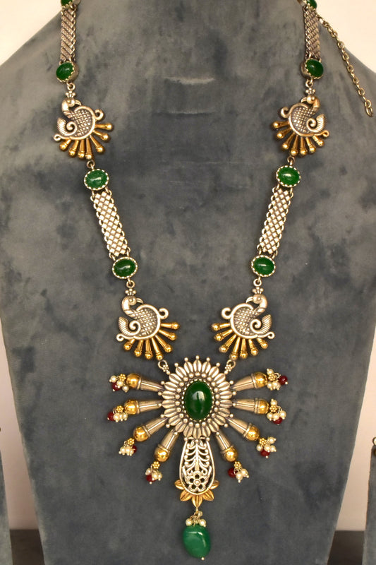 tribal long necklace set