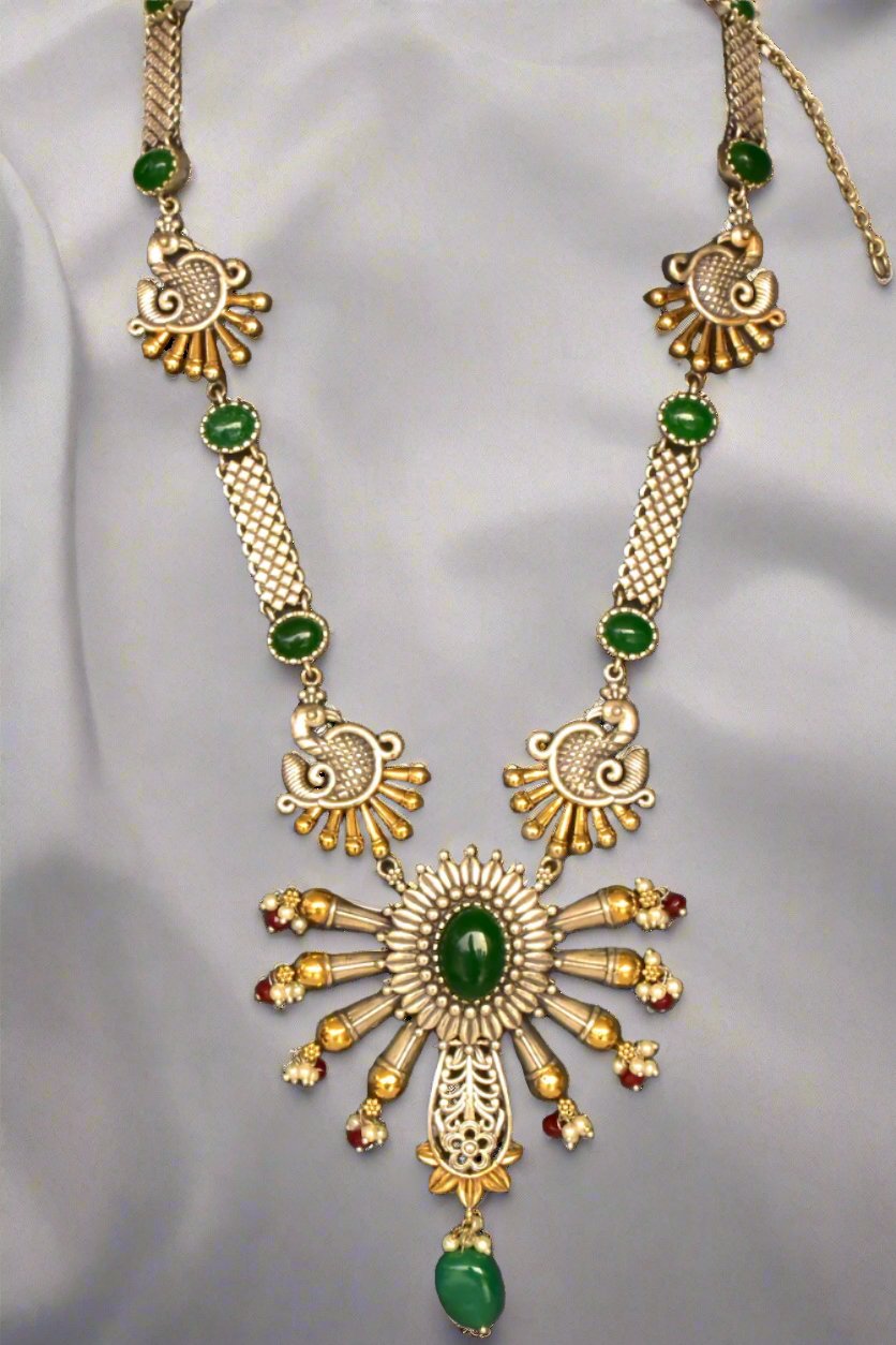 tribal long necklace set