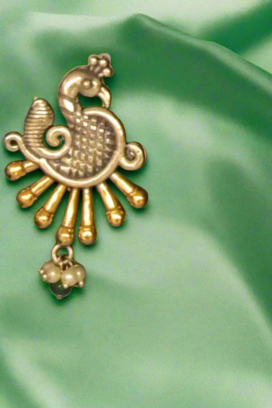 Tribal long necklace earrings set trlnes230979