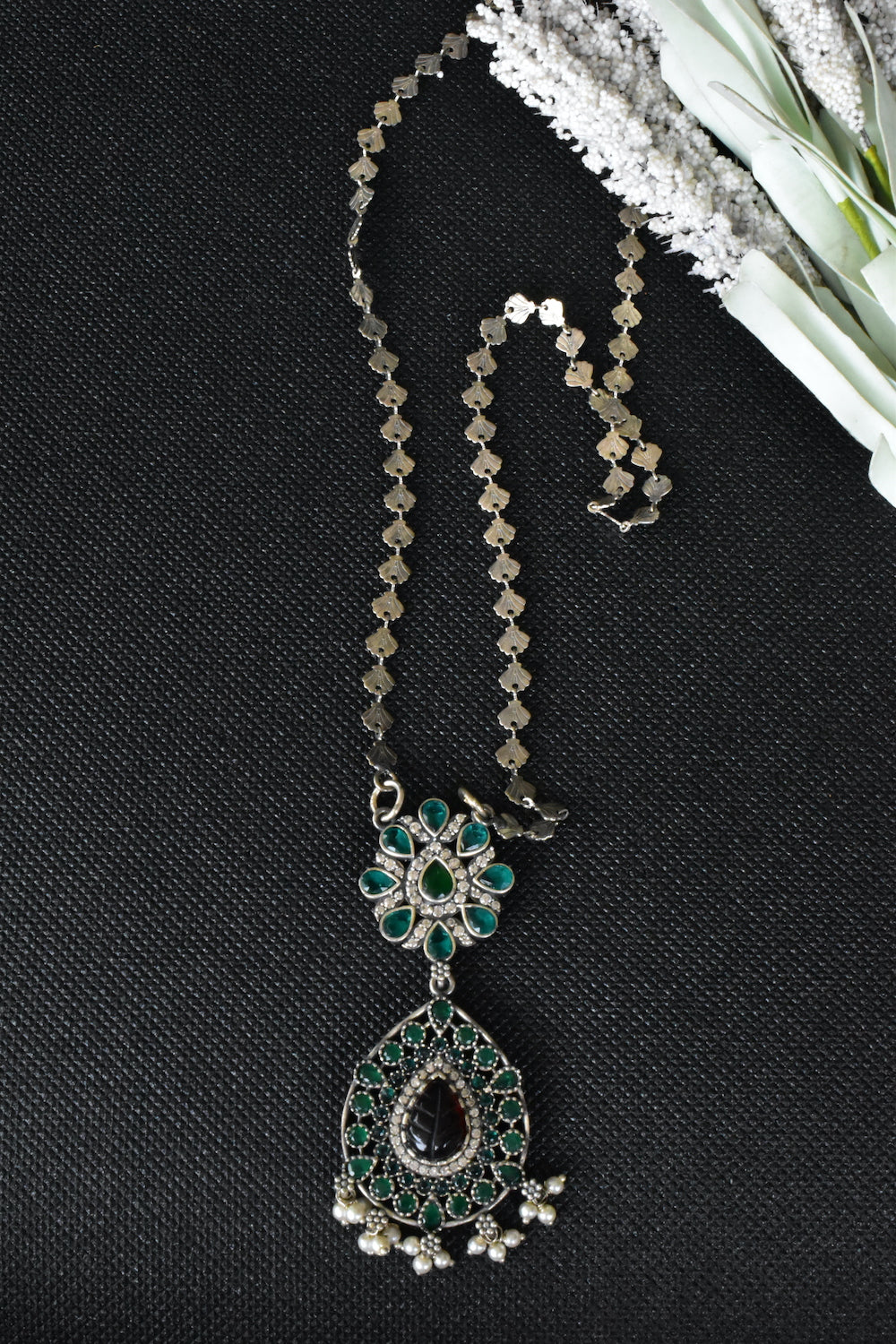 Tribal long necklace trln230498