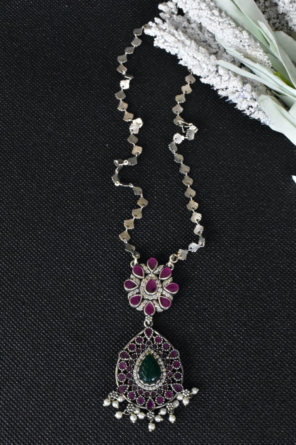 Tribal long necklace trln230498