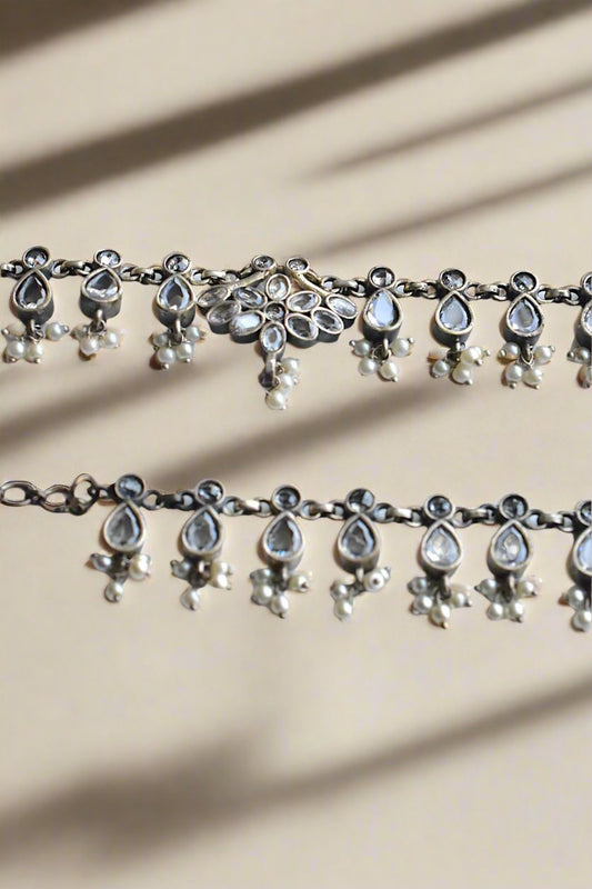 silver anklets
