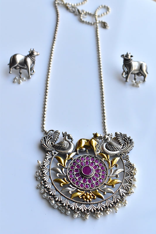 ruby necklace set