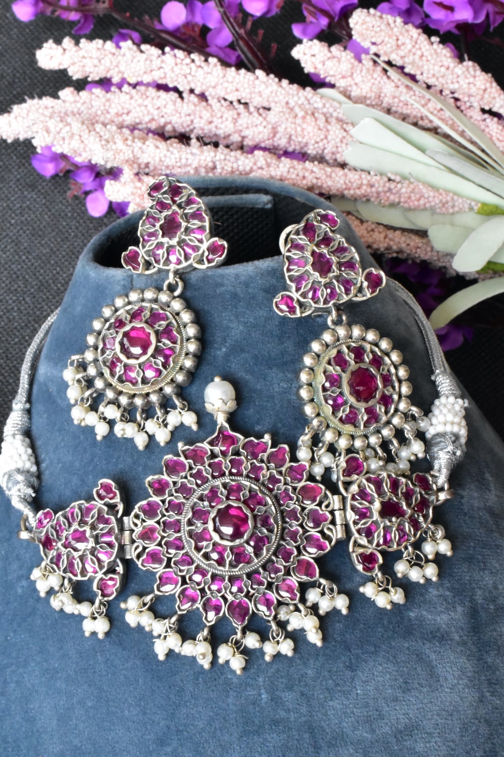 ruby choker necklace