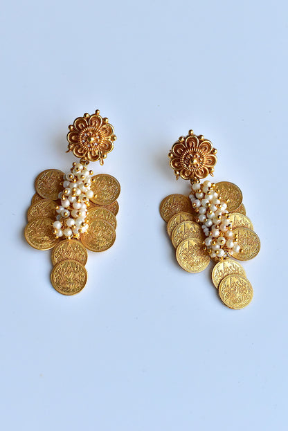 Temple Long Necklace Earrings Set tlnes220398