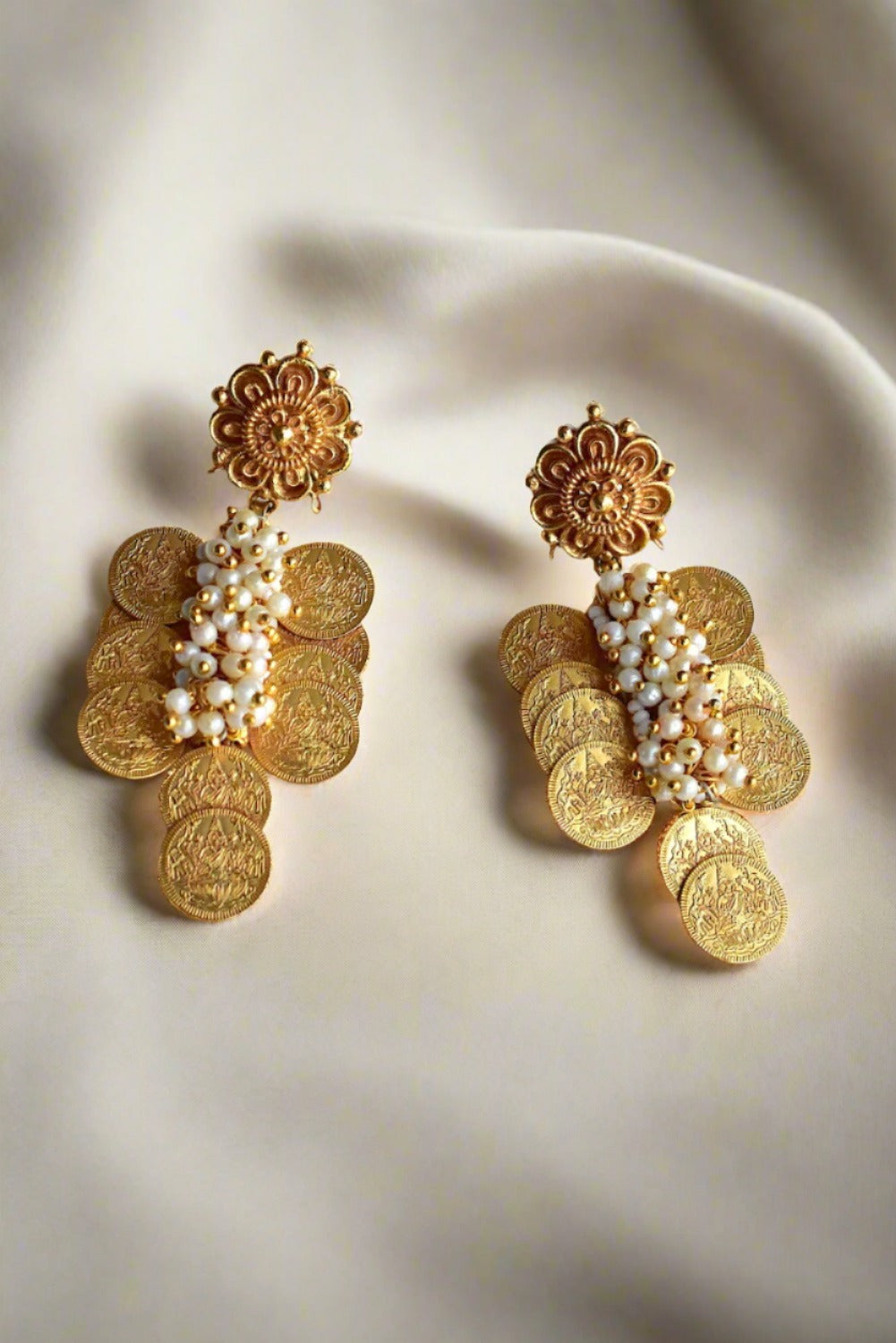 Temple Long Necklace Earrings Set tlnes220398