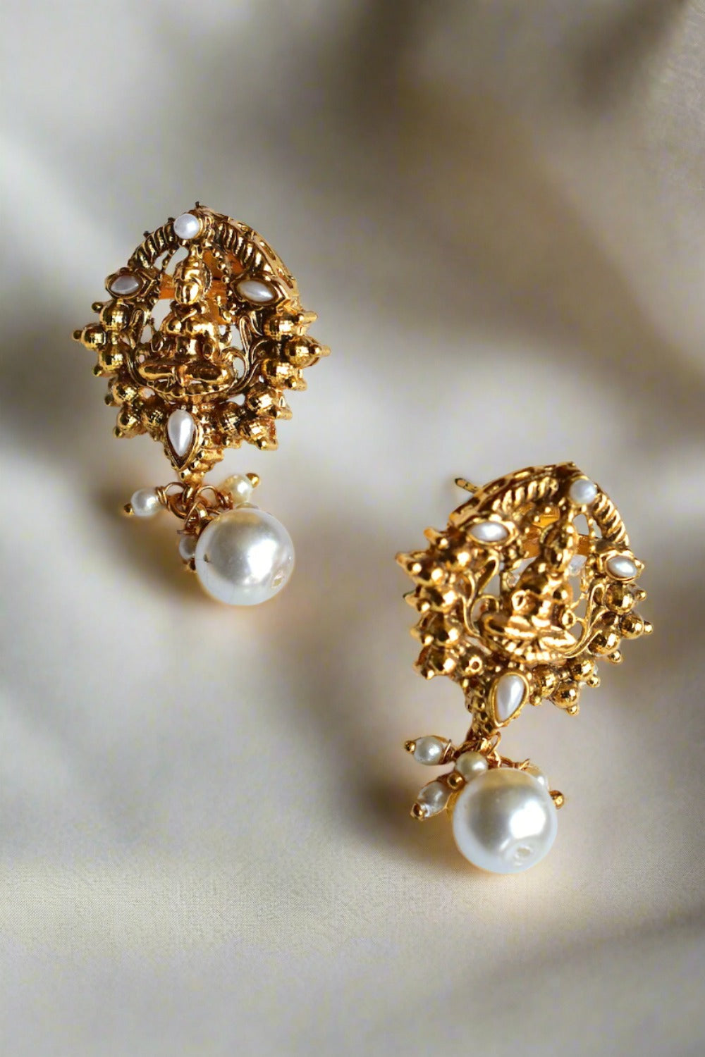 Temple Long Necklace Earrings Set tlnes220078