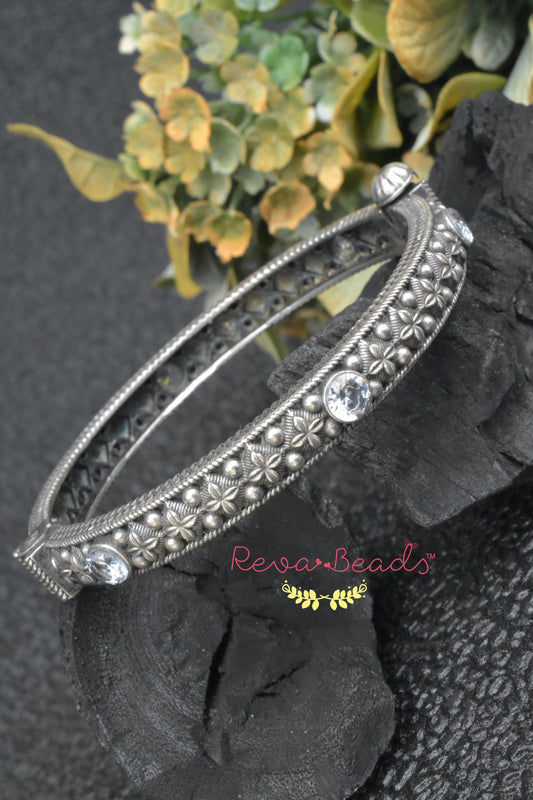 delicate silver bangle