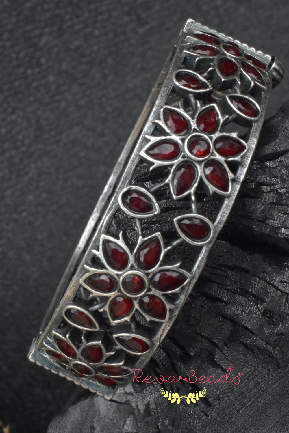 ruby stone bangle
