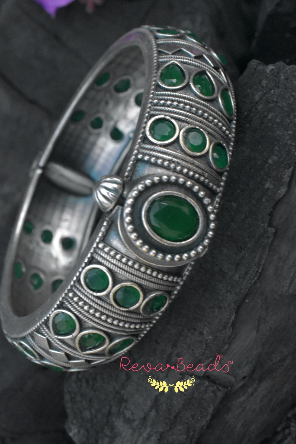 antique silver bangle