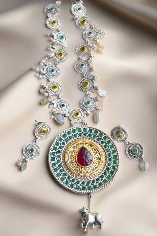 dual tone silver look alike