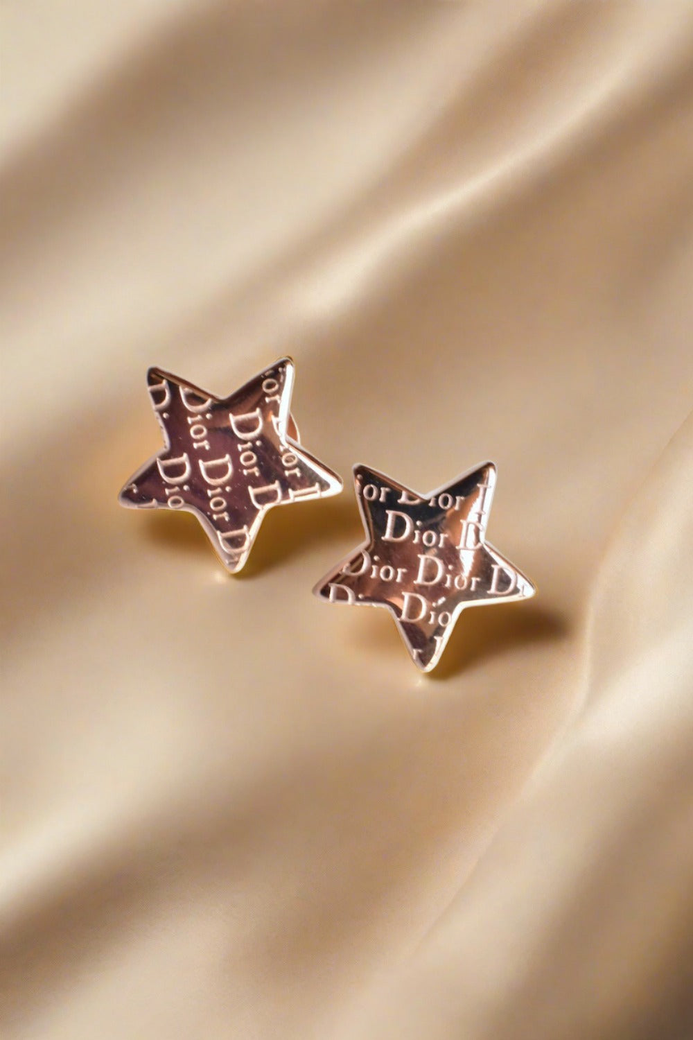 rose gold polish stud earrings
