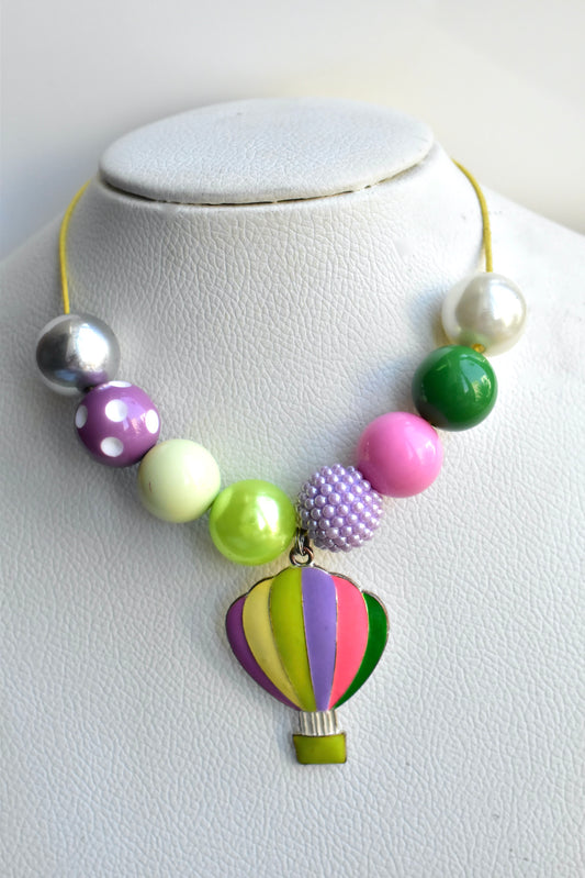 Holiday Theme bubblegum beads necklace bbn231099