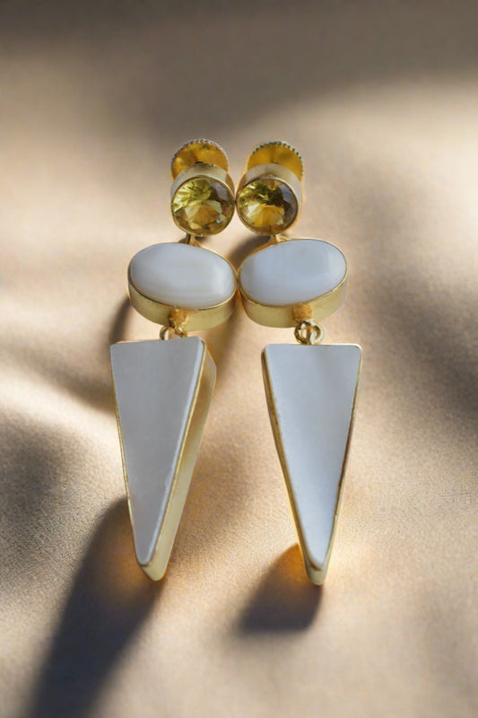 minimal drop earrings