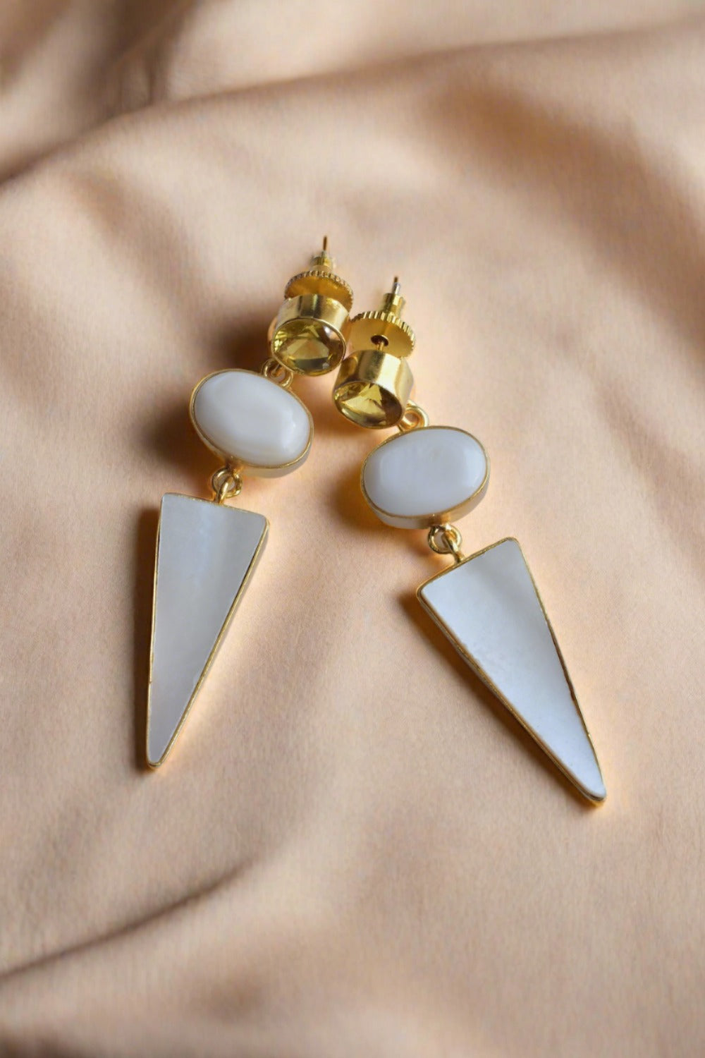 stone studded earrings