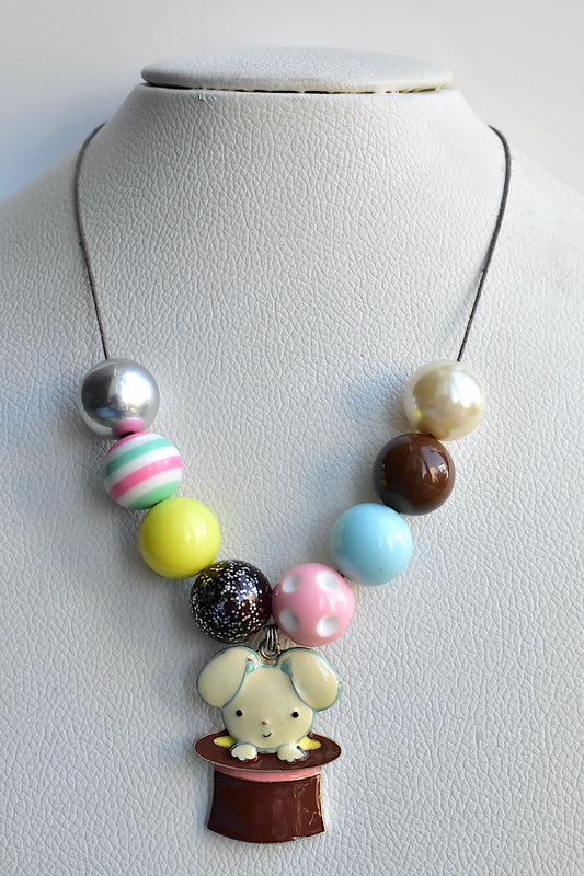 Rabbit from hat necklace