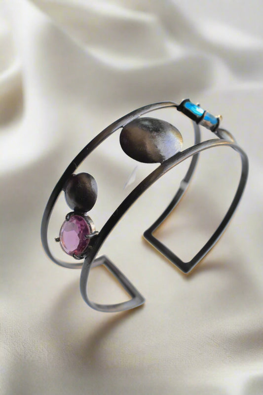 black polish bracelet